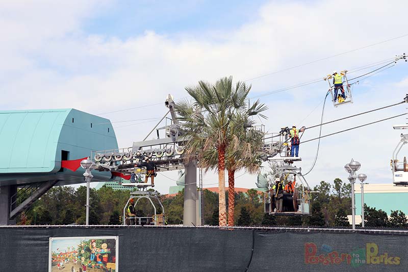 Disney Skyliner Construction Very First Gondola
