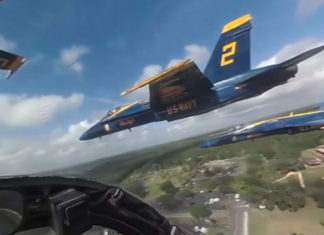 U.S. Navy Blue Angels Flyover Epcot