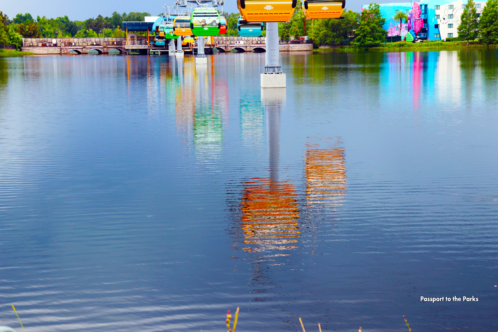 Disney Skyliner Water Reflections Hourglass Lake