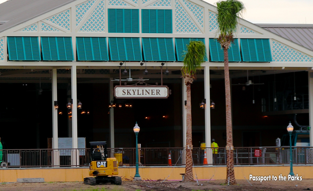 Disney Skyliner Caribbean Beach construction new sign