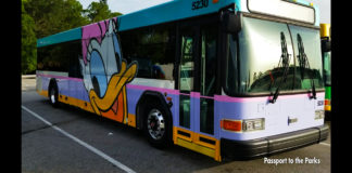 Brand new Disney Character buses Daisy Duck